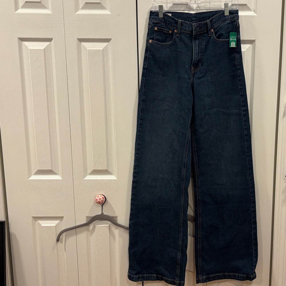GAP High Rise, Wide Leg Stride Denim Jeans - Picture 3 of 5